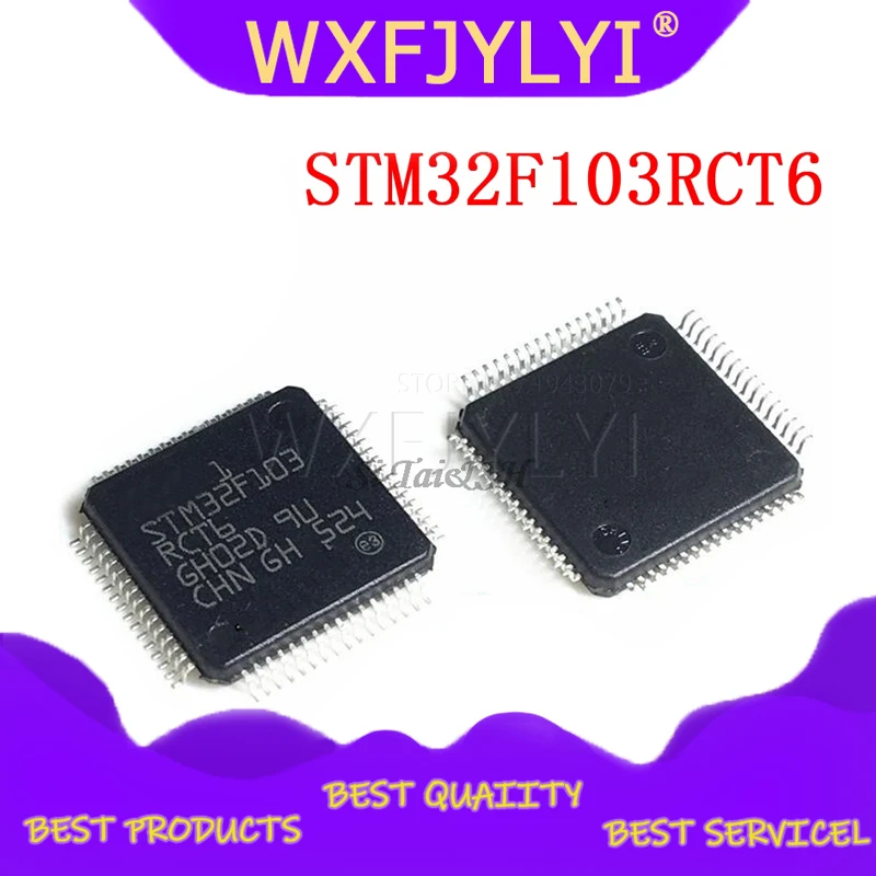 1 шт. STM32F103RCT6 STM32F103 патч 32-битные микроконтроллеры CORTEXM3 256 k флэш-память чип QFP