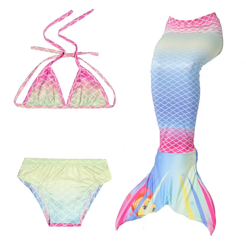 Детское одеяло хвост русалки для маленьких девочек костюмы плавания Русалка