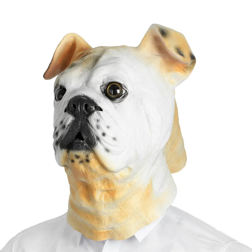 Маска для животных Mascarello костюм маска бульдога полная голова Rave Shar Pei косплей