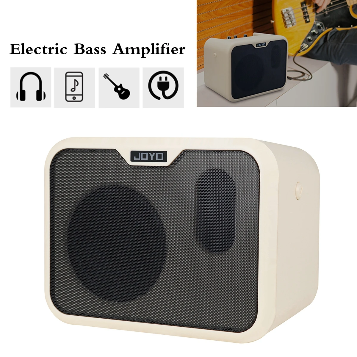 5 дюймовый мини Портативный для электрической бас гитары усилителем звука 10 Вт
