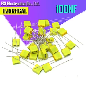 20 шт. коррекционный конденсатор 100NF 104J 5 мм 100 в полипропиленовая защитная пленка пластиковая пленка конденсатор новый оригинальный