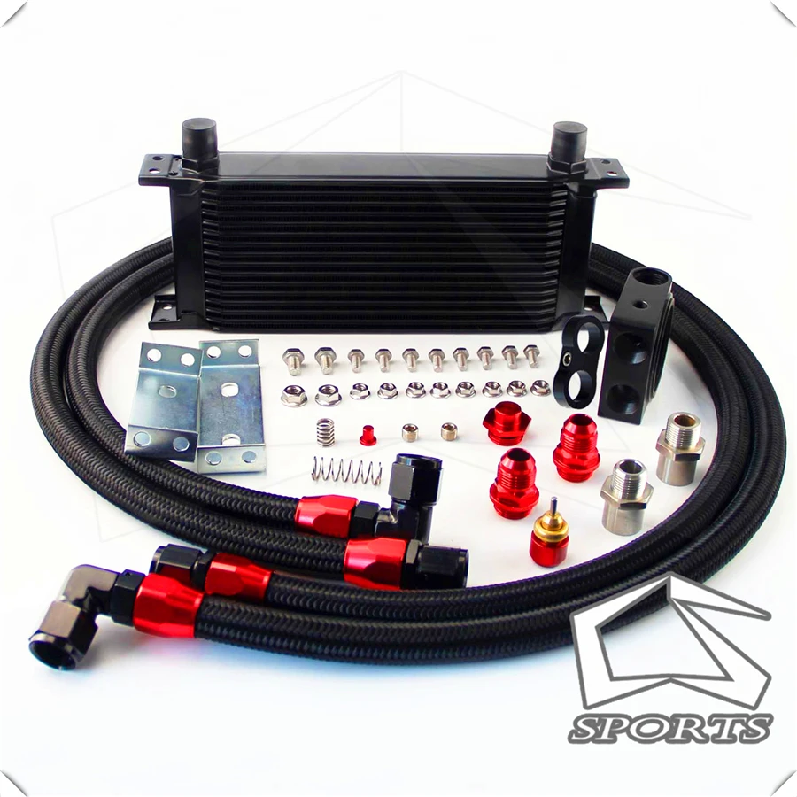 Комплект масляного кулера для двигателя AN10 16 рядов термостат сэндвич пластина