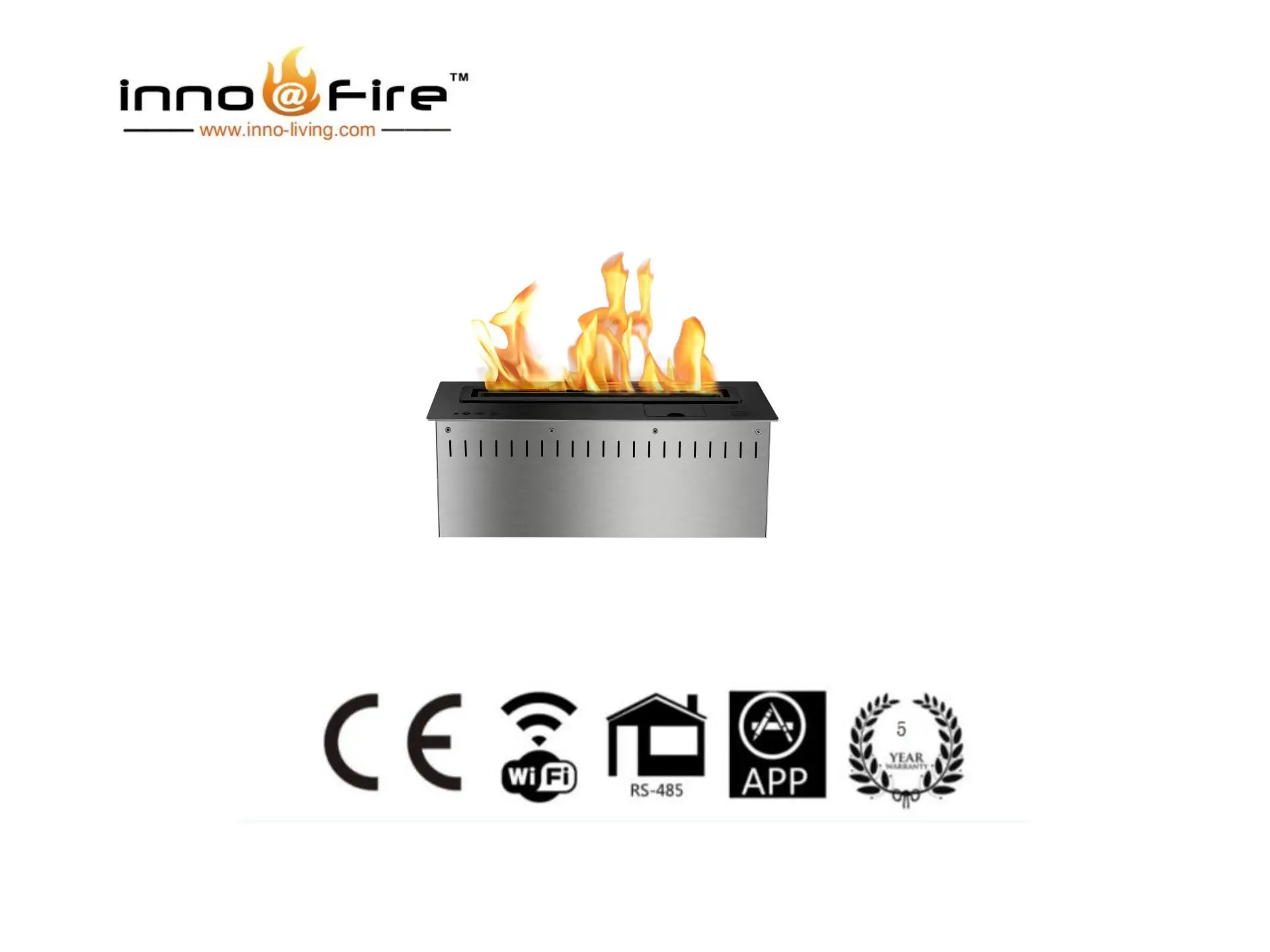

21 августа Inno-Fire 24-дюймовый современный дизайн камина электрическая автоматическая биоэтаноловая горелка