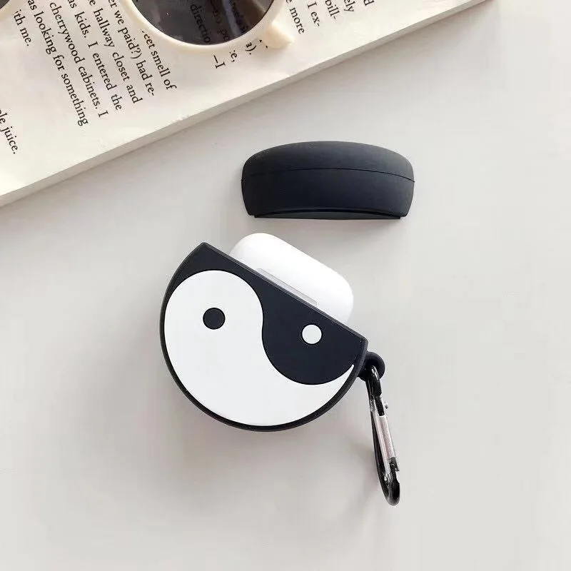 Мягкий силиконовый чехол для беспроводных Bluetooth наушников в китайском стиле Tai Chi