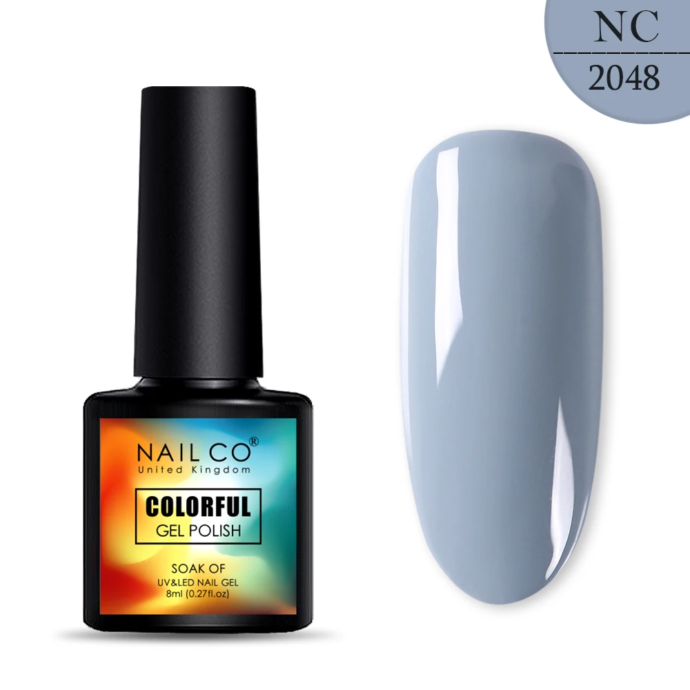2048 NAILCO, новинка, 8 мл, 130 цветов, светодиодный Гель-лак для ногтей УФ гель для ногтей, салонный домашний лак, Гель-лак, гибридный, впитывающий - Цвет: 2048