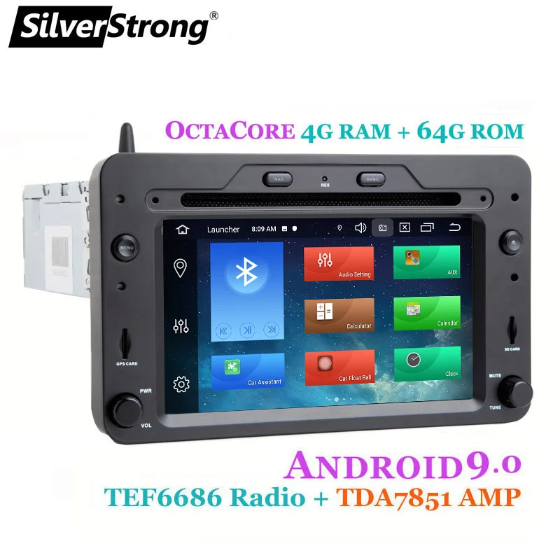 SilverStrong Android9.0 автомобильный DVD для Alfa Romeo 159 Spider Brera автомобильное радио GPS с опцией