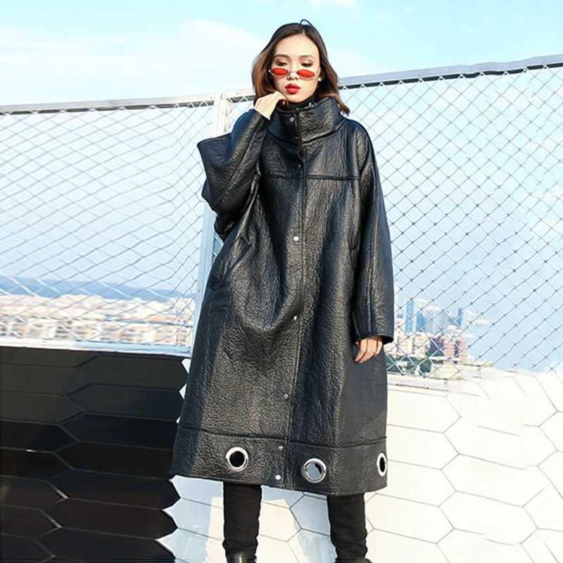 XITAO Плюс Размер блесток искусственная кожа Женская мода Новинка 2019 осень