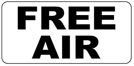 

Crysss Free Air Black with Holes 12 X 8 Inches Metal Sign
