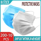 10-200 шт., Одноразовые Дышащие маски от пыли