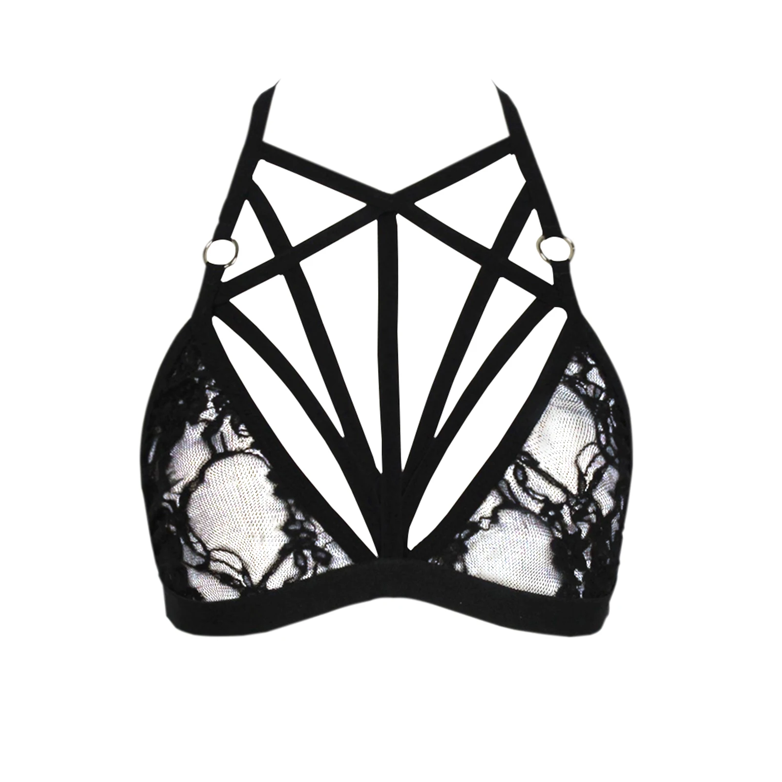 Женское сексуальное нижнее белье прозрачный кружевной бюстгальтер бондаж