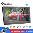 Podofo Android двойной Din GPS автомобильная стереосистема радио 10 ''сенсорный Экран 2din автомобильный мультимедийный плеер Bluetooth WI-FI GPS FM MP5 радио