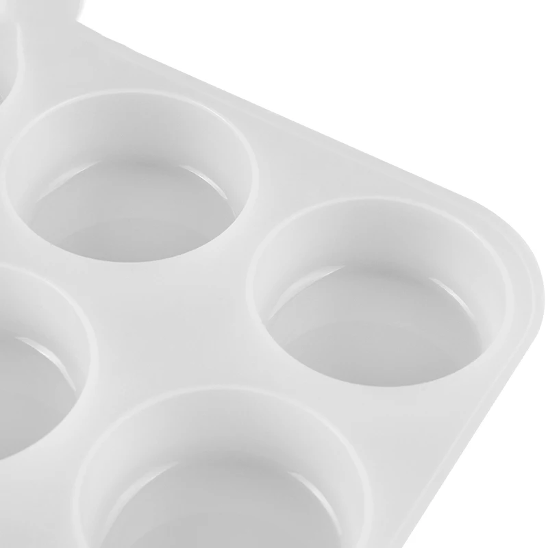 Оптовая продажа круглая форма для мыла с 16 емкостями силиконовая большие формы