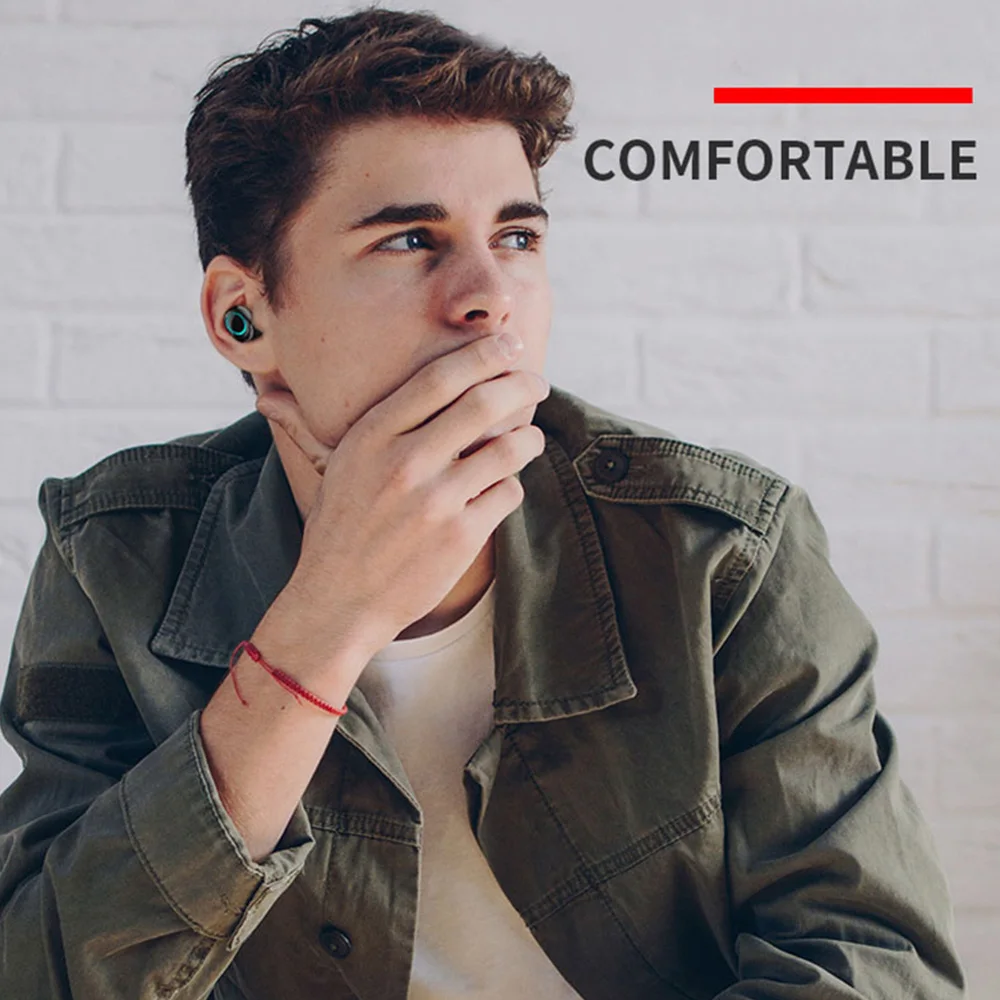 S11TWS 5 0 Bluetooth Wireles наушники сенсорный Управление 9D игровая гарнитура светодиодный