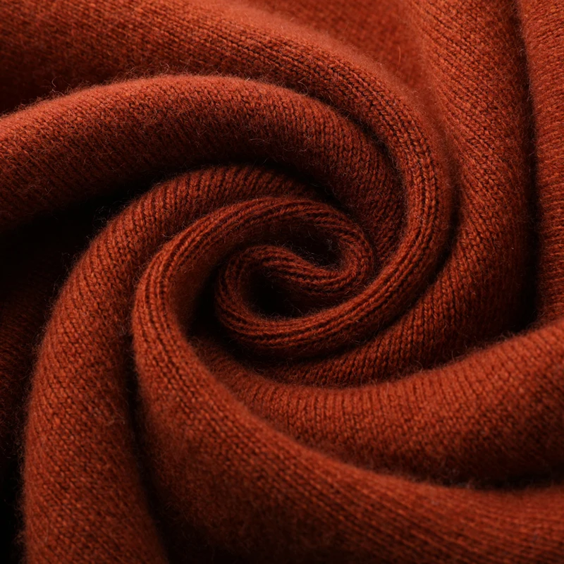 Осеннее женское платье большого размера шерстяное трикотажное с длинным рукавом