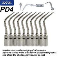woodpecker dte dental ultrasonic scaler tips compatible nsk satelec remove stones clean shallow periodontal pocket pd4 10pcs