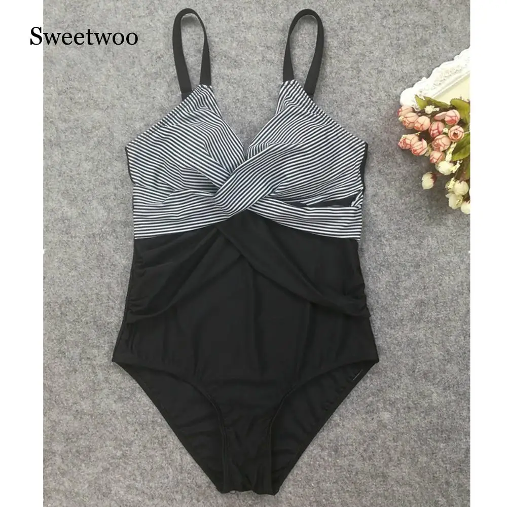

New One-piece Suits Plus Size Swimwear One Piece Swimsuit Push Up Women Swimwear Large Size Swimming Monokini Trikini