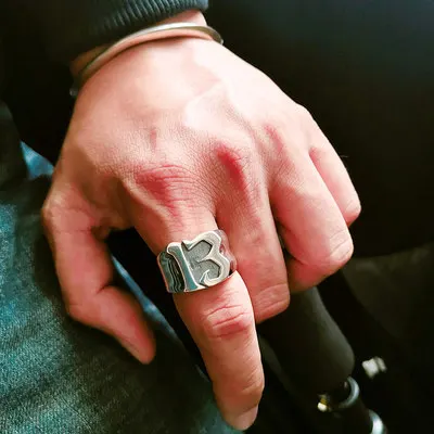 Прямая поставка от американского размера байкерское кольцо Lucky Number 13 из