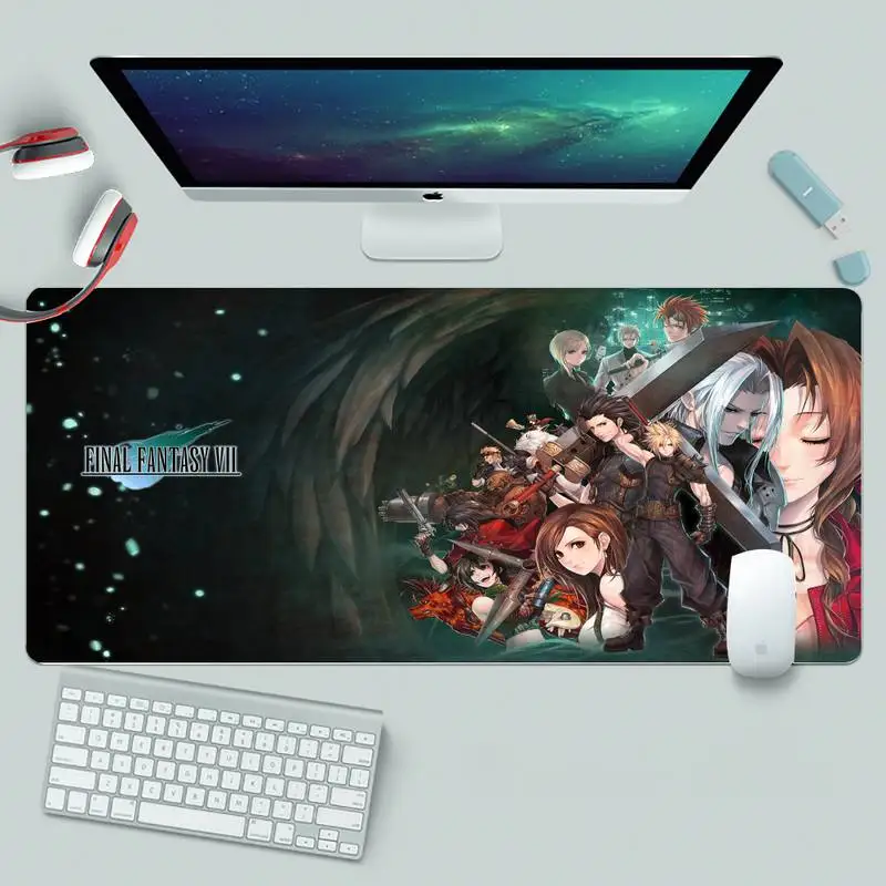 

final fantasy Rubber Mouse Mat Rubber Gaming Mousepad XL Large Gamer Keyboard PC Desk Mat Takuo Computer Tablet Mouse mat