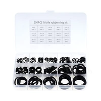 200pcsbox o ring set rubber o rings washer gasket sealing o ring kit assortment rubber ring 15 size