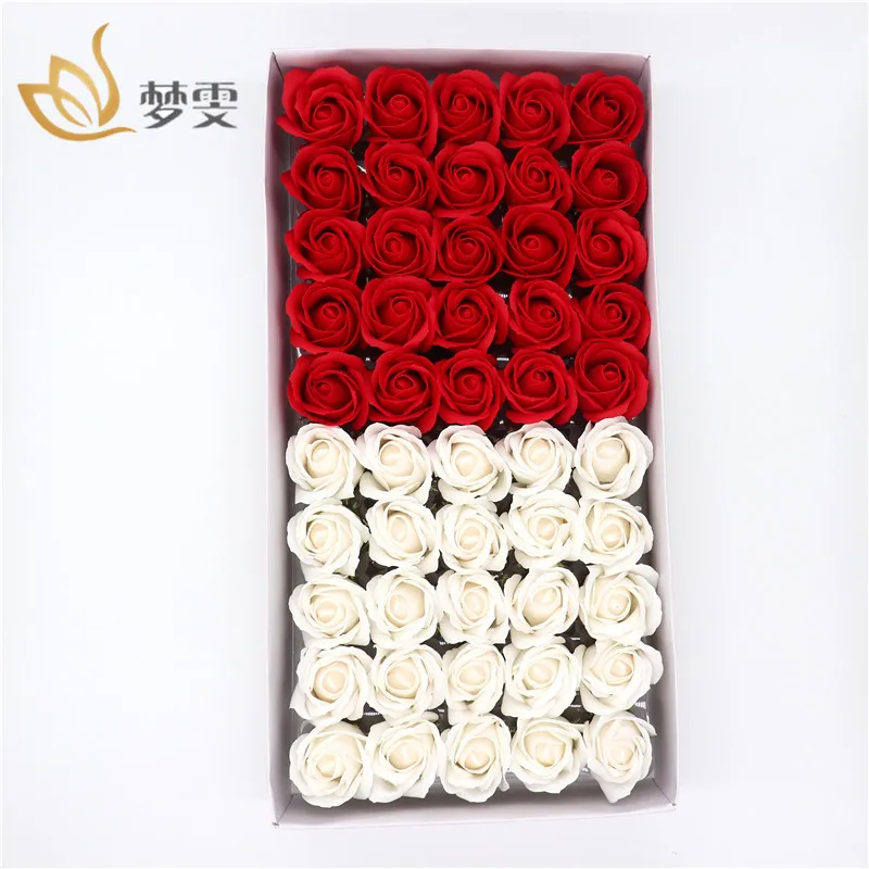 Мыло с красными и белыми цветами розы мыло для ванны тела ароматизированное