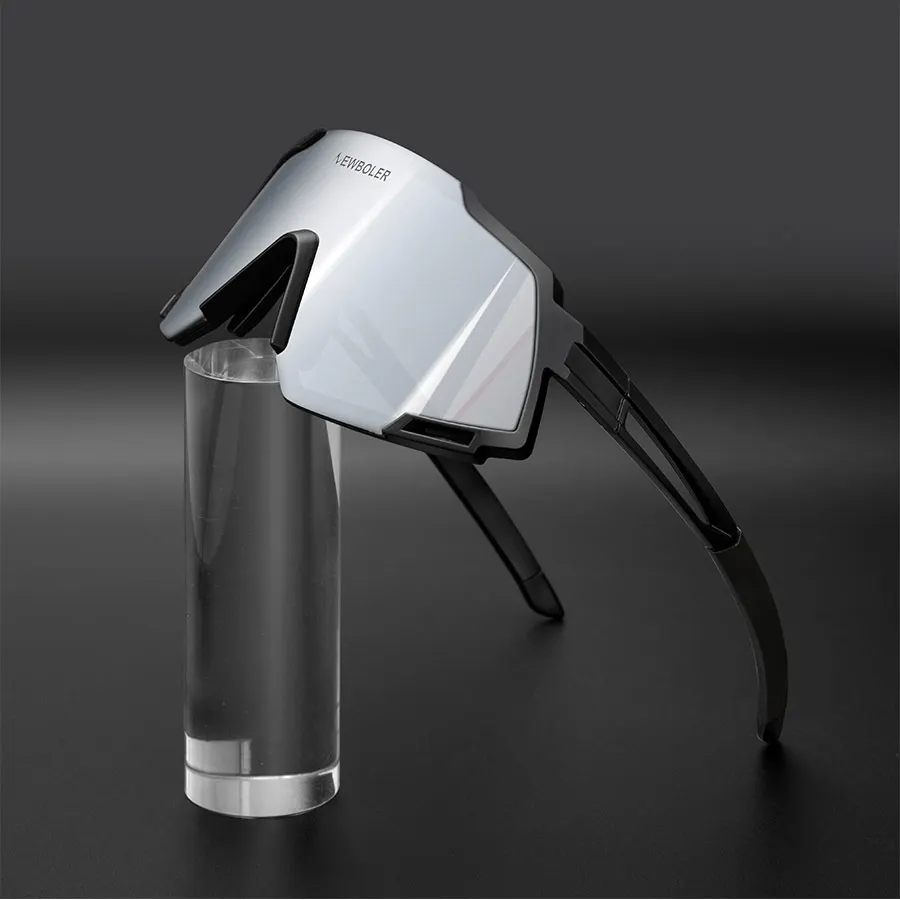 NEWBOLER Polarized 5 Lens Cycling Sunglasses UV400 Mountain Road Bike Eyewear Outdoor Sport Cycling Glasses Bicycle Goggles