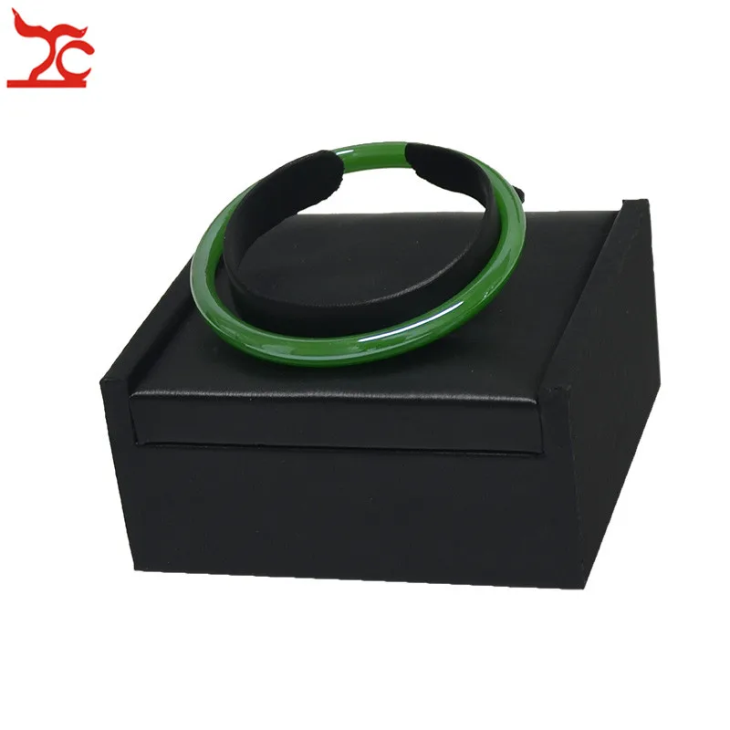 Новинка черный стеллаж для хранения браслетов из искусственной кожи 2 шт.