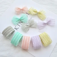 2yardslot color striped yarn with hand made bow hair accessories diy hair accessories hair clips