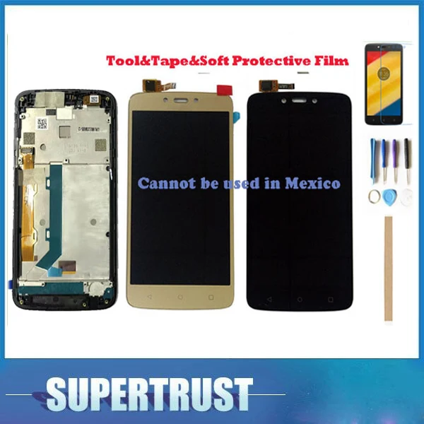 Без/с рамкой для Motorola Moto C Plus CPlus XT1721 XT1722 XT1723 XT1724 ЖК дисплей сенсорный экран датчик