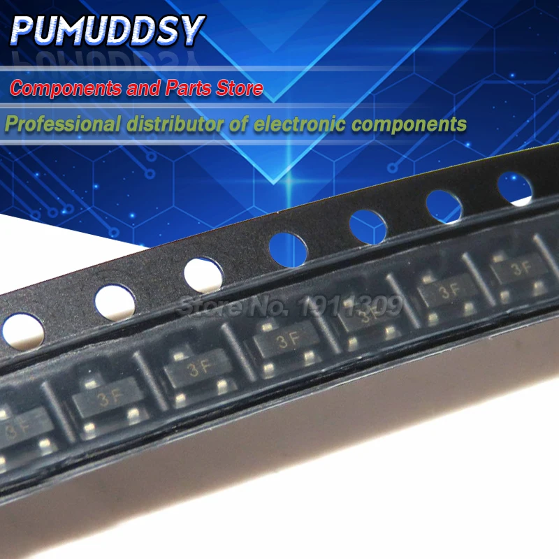 100 шт. BC857B SOT SMD BC857 SOT23 3F 0.1A 45V PNP Новая интегральная схема|Транзисторы| |