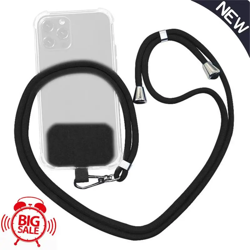 Universal Crossbody Patch Phone Lanyards Mobile Strap Lanyard Nylon Soft Rope Cell Hanging Cord With Curing Cloth | Мобильные