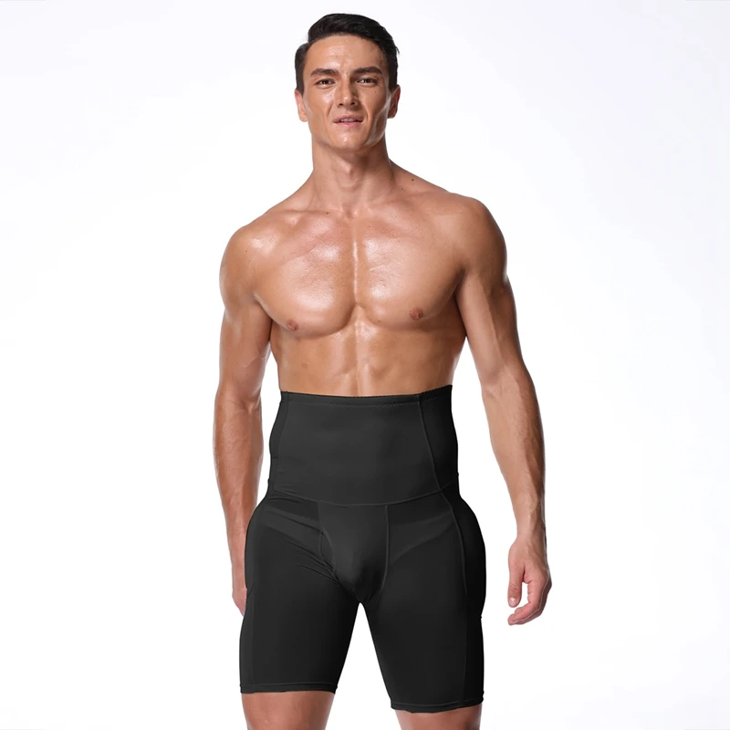 Mens Body Shaper Tummy Control Compression Shorts Slimming Shapewear Padded Butt Lifter Panties Anti Chafing Boxer Underwear 6XL