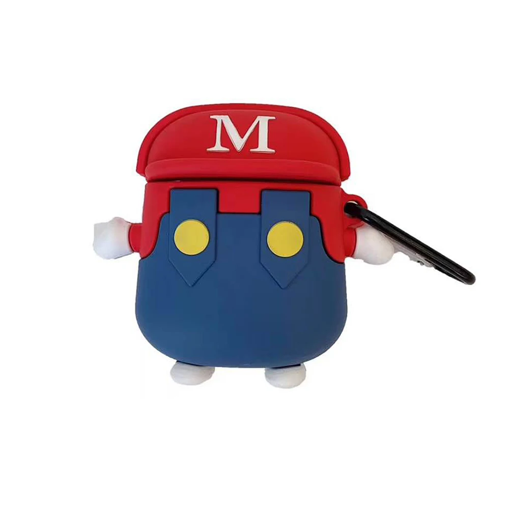 Оригинальный чехол Senhomtog с милыми наушниками Mario для Bluetooth наушников Airpods