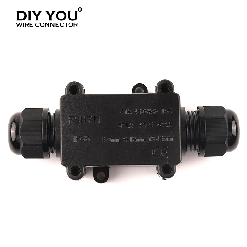2-сторонний IP68 41A/450V внешний водонепроницаемый кабель электрическая