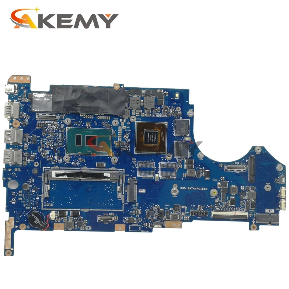 akemy ux560ux laptop motherboard for asus zenbook flip q524uq original mainboard 8gb ram i7 7500u gt940mx free global shipping