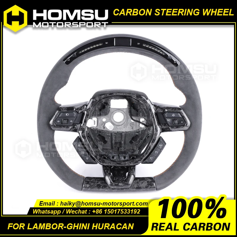 Светодиодный ное гоночное рулевое колесо настоящее Кованое углеродное волокно