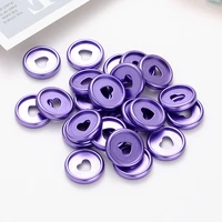 24mm heart frosted buckle mushroom hole binding disc diy loose leaf buckle notebook binder ring plastic button office supplies