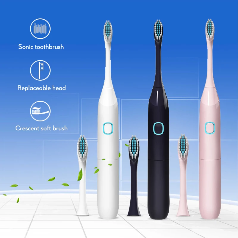 3 шт./лот электрическая зубная щетка аккумулятор звуковая мягкая умная