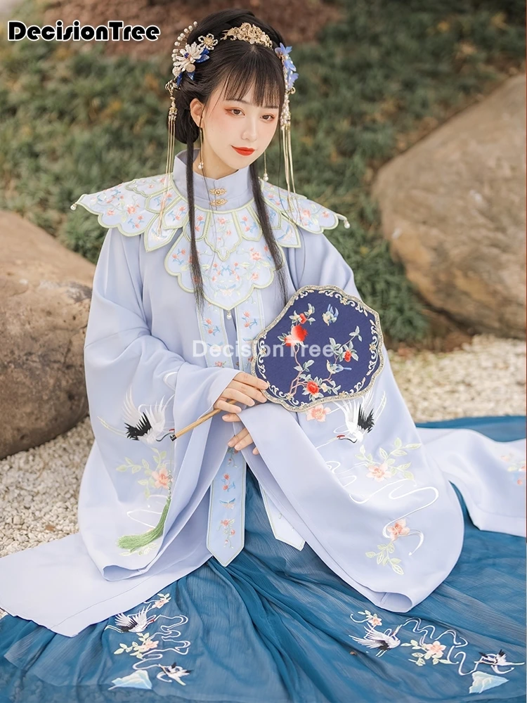 

2021 ancient chinese costume women clothes traditional hanfu ming dynasty dance costumes folk fairy oriental performance costume