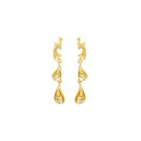 trendy new earings fashion jewelry 2020 phoenix earrings fashion chinese style 24k gold plated factory hot sale earrings women