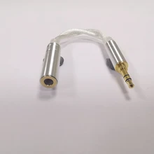 2cores LITZ  Single Crystal Copper Plated Silver Adapter Cable 2.5 Female to 3.5 Male Cable for  ZSX CCA C12 V90 BA5ZS10 Pro ZSN