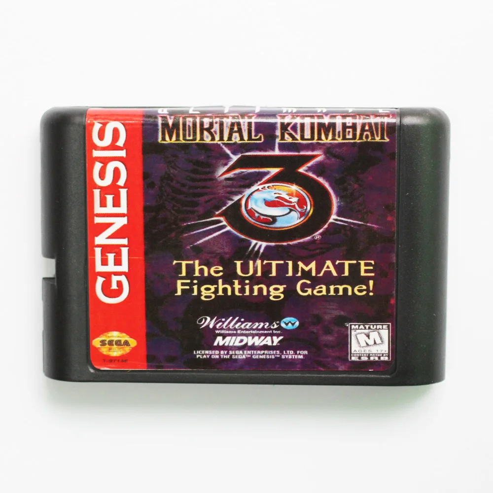 Mortal Kombat 3 конечной файтинг 16 бит MD карточная игра для Sega игры Mega Drive Genesis |