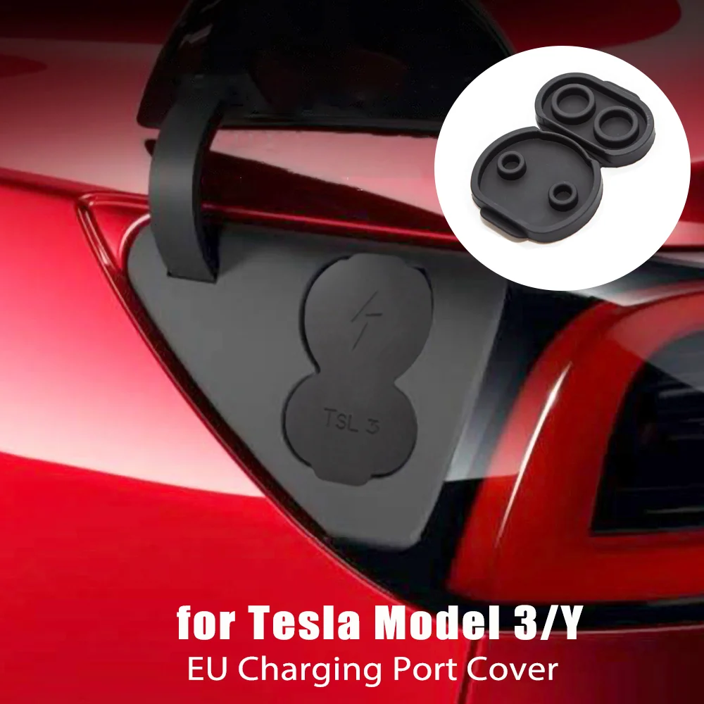 Защитная крышка для зарядного порта CCS EU Tesla Model 3/Y 2017-2022 водонепроницаемая