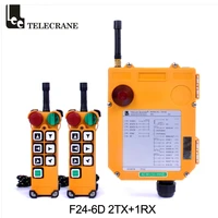 telecrane f24 6d multiple tandem operation 6 dual speed 2tx transmitters industrial wireless radio remote control