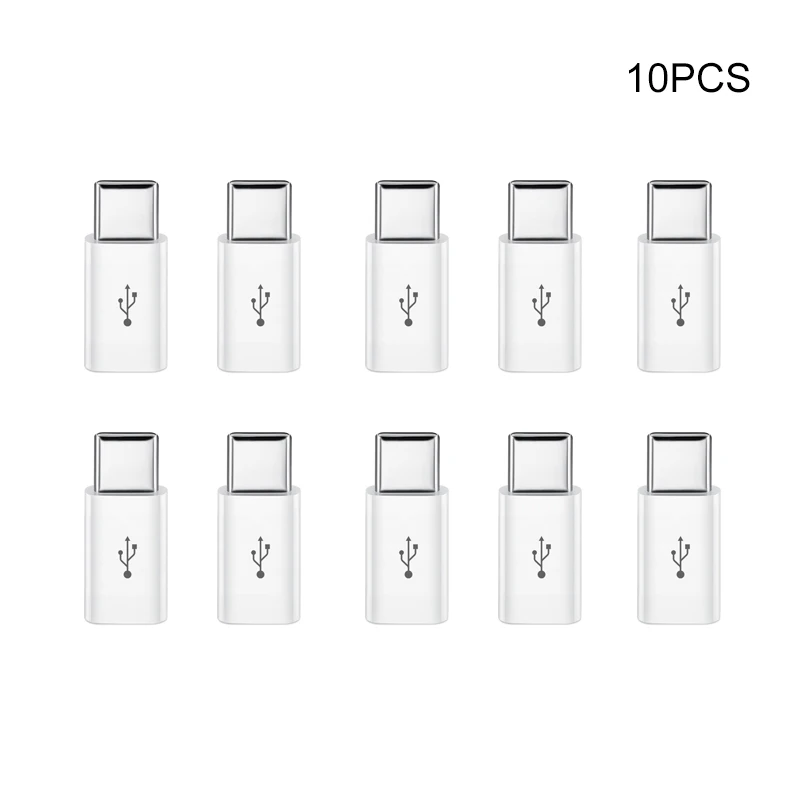 

10PCS Universal Usb To Type C Adapter For Android Mobile Mini Type-C Jack Splitter Smartphone USB C Connectors OTG Converter