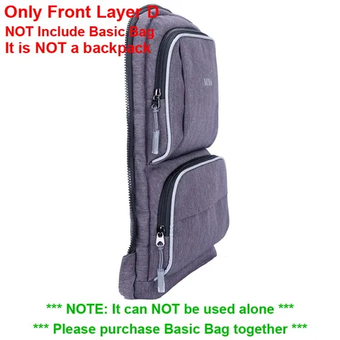 Передний слой XQXA A B C D E в сочетании с базовой сумкой для рюкзаков серии 1802 / 1806/8609, аксессуары