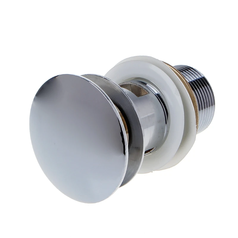 

Bathroom Sink Drain Stopper Sink Tap Push Button up Waste Plug Slotted Drain