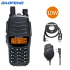 BAOFENG UV-X10 10 Вт высокой мощности Мощность двойной PTT двухдиапазонный УКВUHF зарядка через USB двухстороннее радио обновление UV-5R иди и болтай Walkie Talkie S трансивер