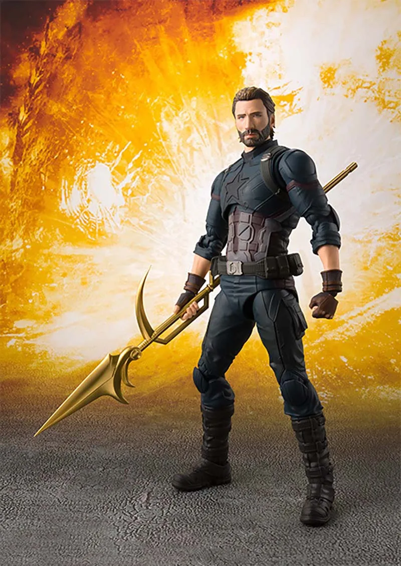 Экшн-фигурка Marvel SHF Captain America Infinity военная модель игрушки | Игрушки и хобби