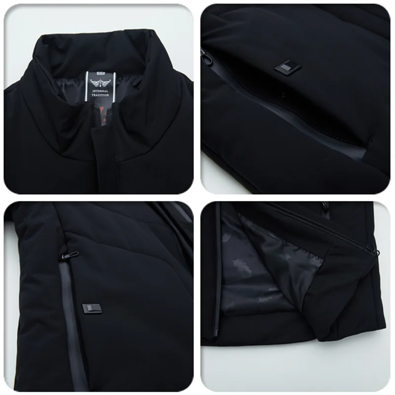 

Winter Coat Men Parka High Quality Black Winter Jacket Men Outerwear Thick Warm Cotton Mens Coats Casual Windbreak Men Clothes