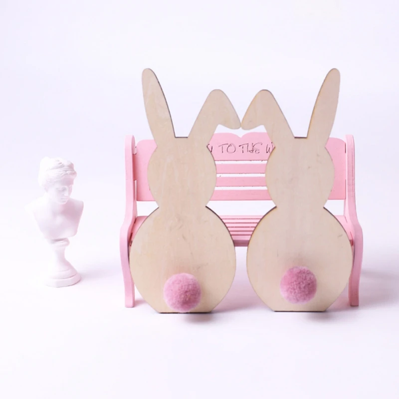 Прекрасный скандинавский стиль деревянный кролик украшения Детская комната